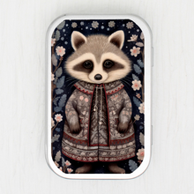 Winter Raccoon Small Storage Tin