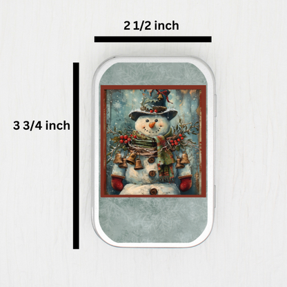 Snowman Small Storage Tin