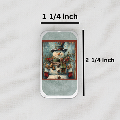 Snowman Needle Tin