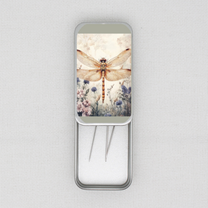 Spring Dragonfly Needle Tin