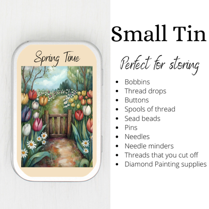 Spring Time Small Storage Tin