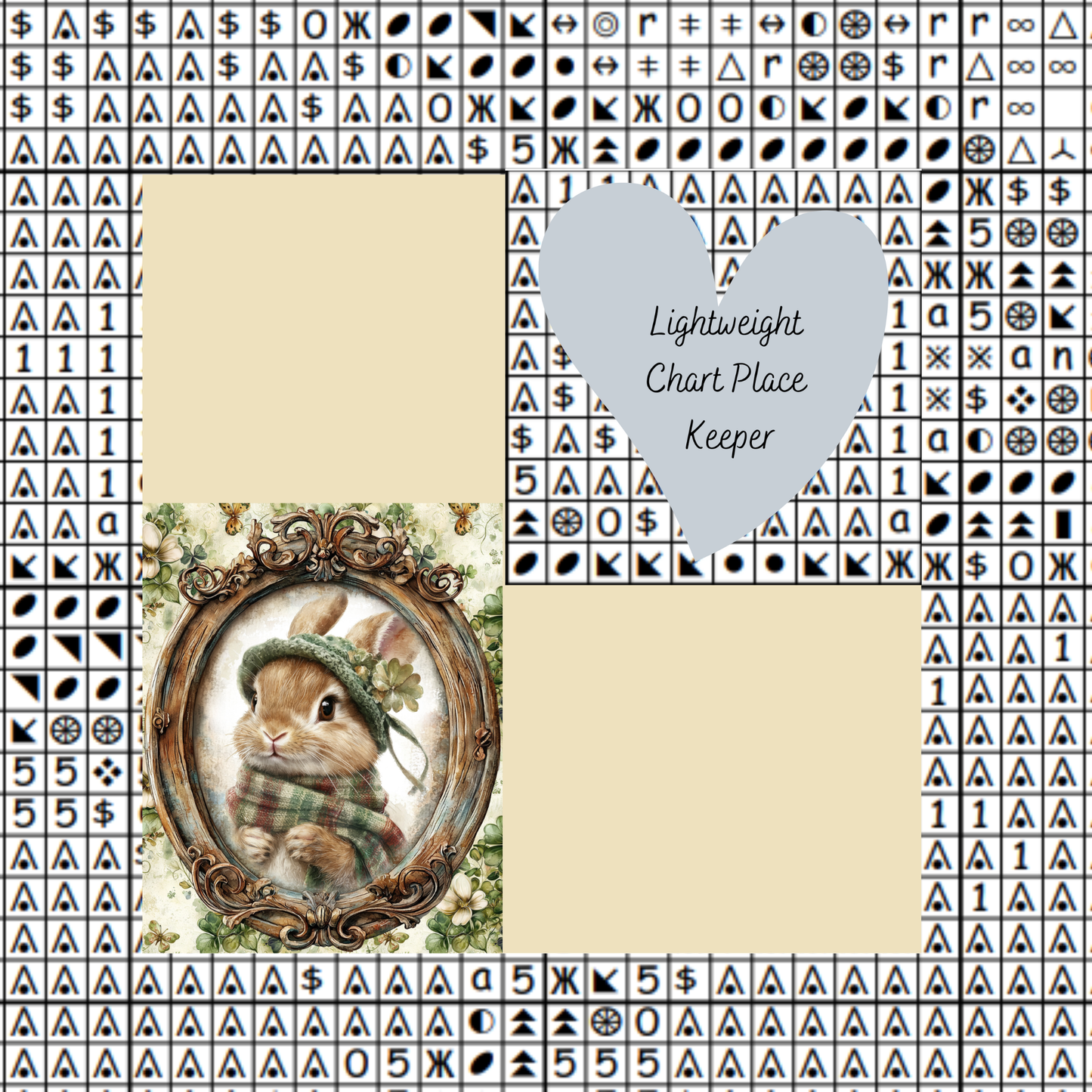 St Patrick Bunny Chart Place Keeper