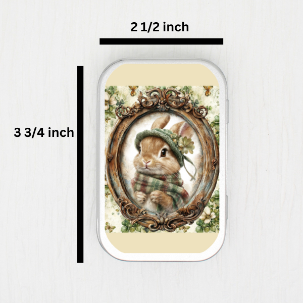 St. Patrick Bunny Small Storage Tin