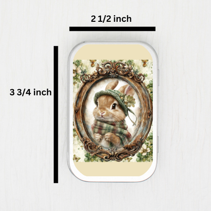 St. Patrick Bunny Small Storage Tin