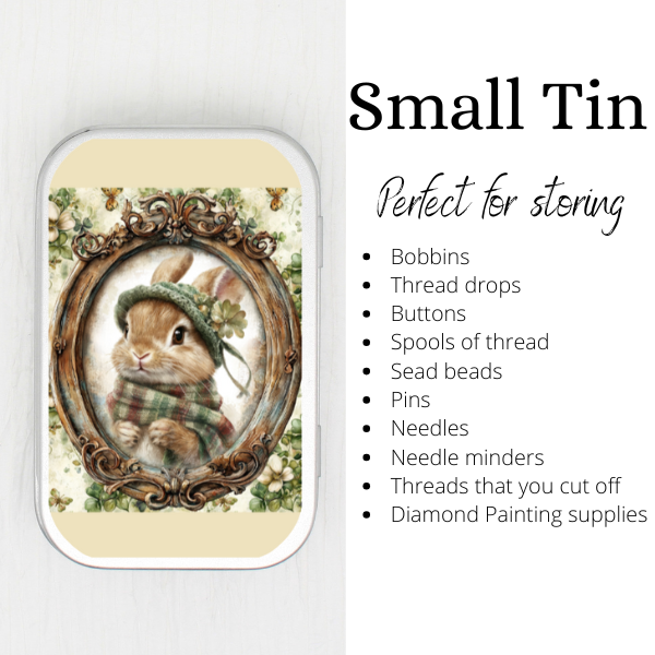 St. Patrick Bunny Small Storage Tin