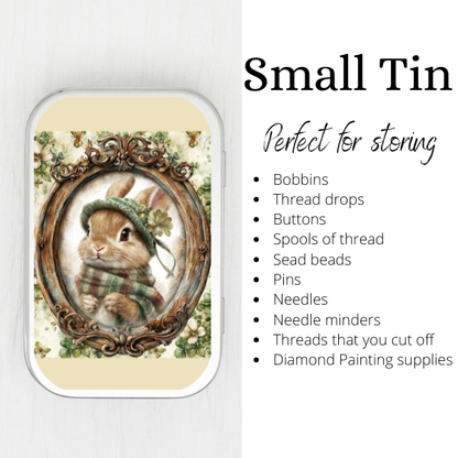 St. Patrick Bunny Small Storage Tin
