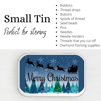 Merry Christmas Small Storage Tin