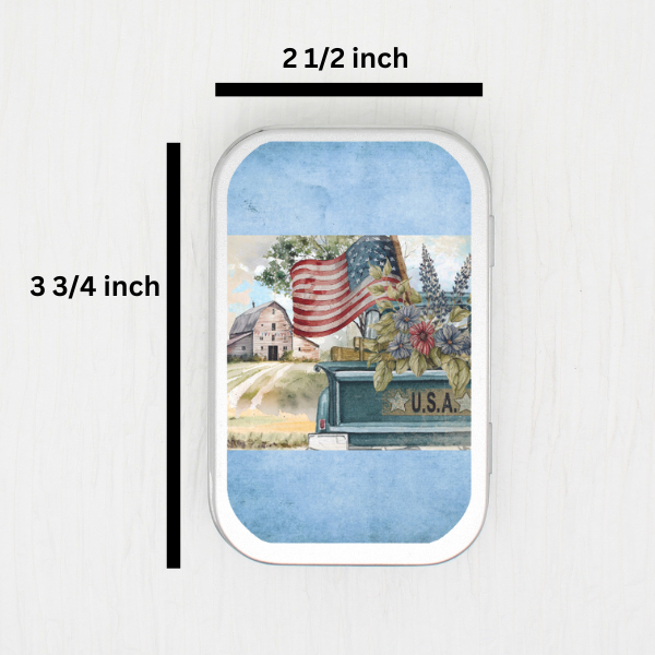 USA Truck Small Storage Tin