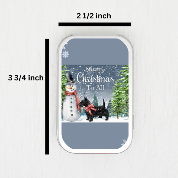 Merry Christmas To All  Small Storage Tin