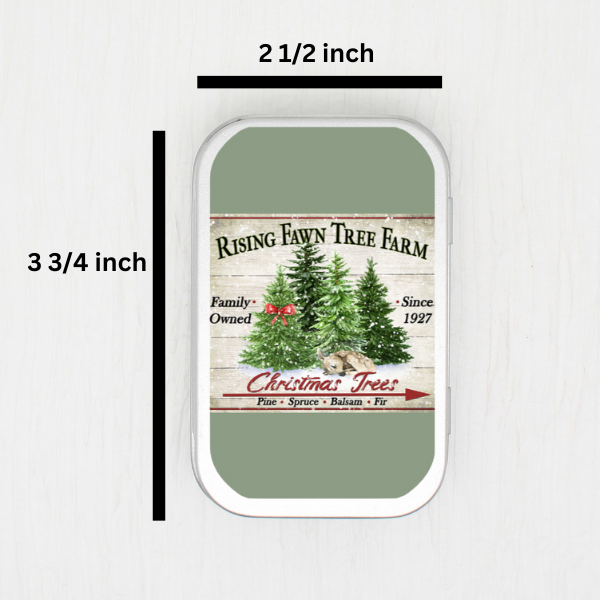 Christmas Tree Farm Small Storage Tin