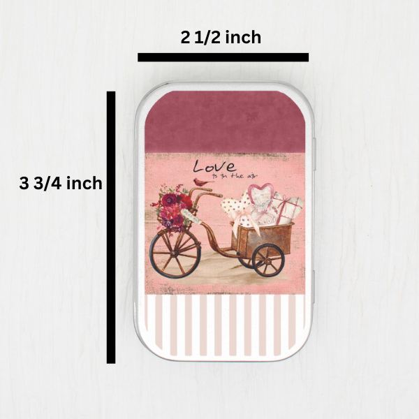 Valentine Bike Small Storage Tin
