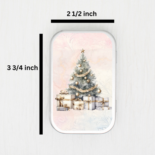Christmas Tree Small Storage Tin