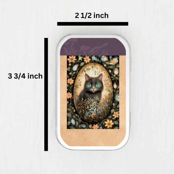 Golden Egg Animal Cat Storage Tin