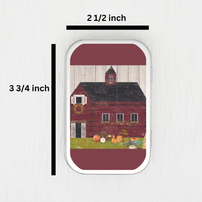 Fall Barn Small Storage Tin