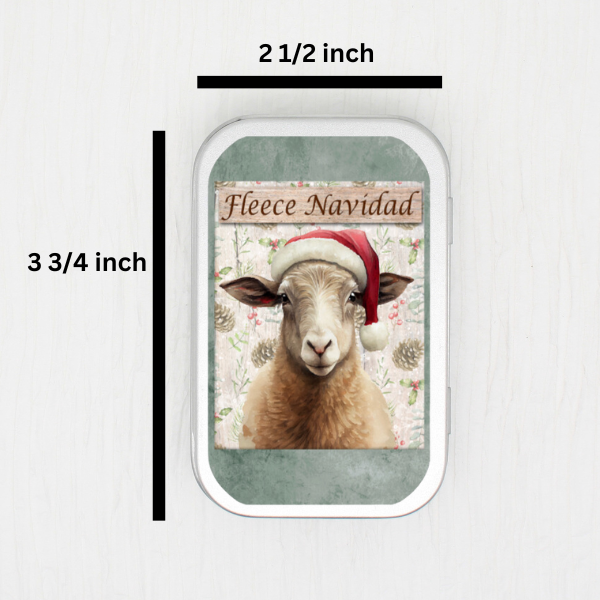 Fleece Navidad Small Storage Tin