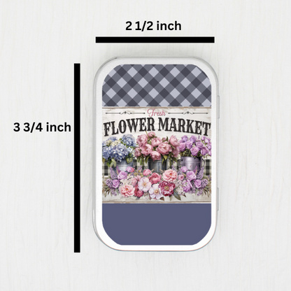 Flower Market Small Storage Tin