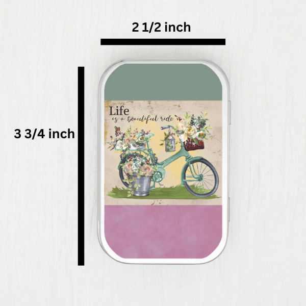 Life Is A Beautiful Ride Small Storage Tin
