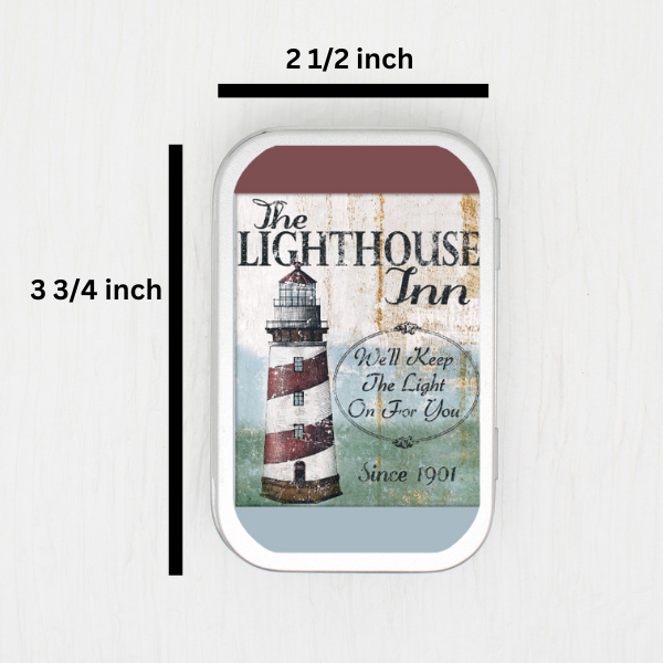 Lighthouse Inn Small Storage Tin