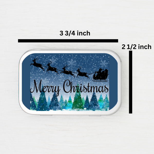 Merry Christmas Small Storage Tin