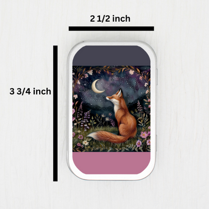 Night Fox Small Storage Tin