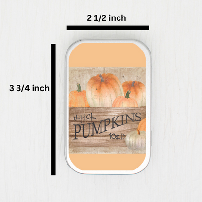 Pick Your Pumpkin Small Storage Tin