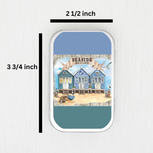 Seaside Cabin Small Storage Tin