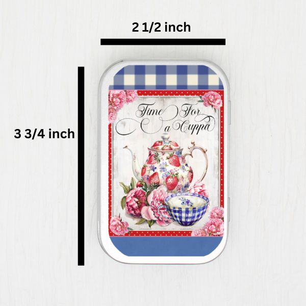 Time For Cuppa Small Storage Tin