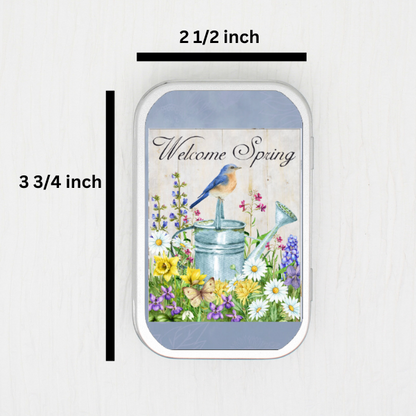 Welcome Spring Small Storage Tin