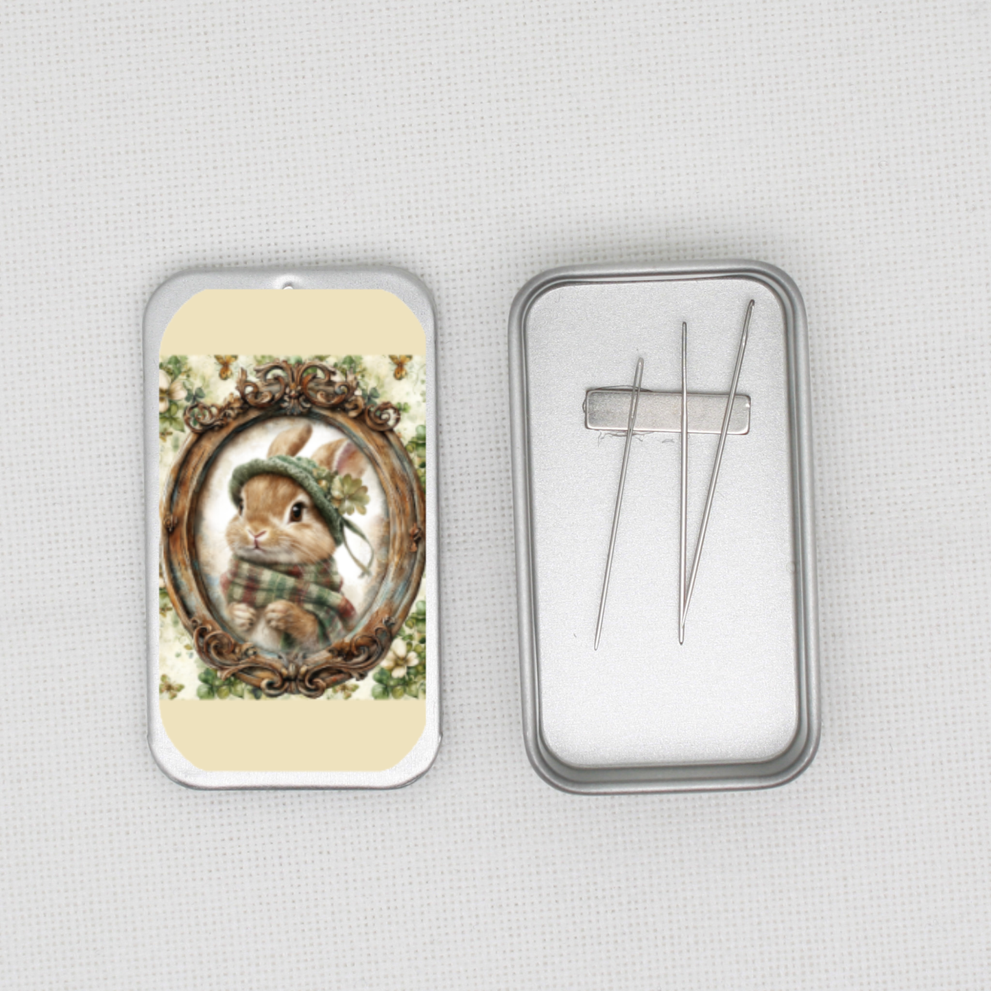 St. Patrick Bunny Needle Tin