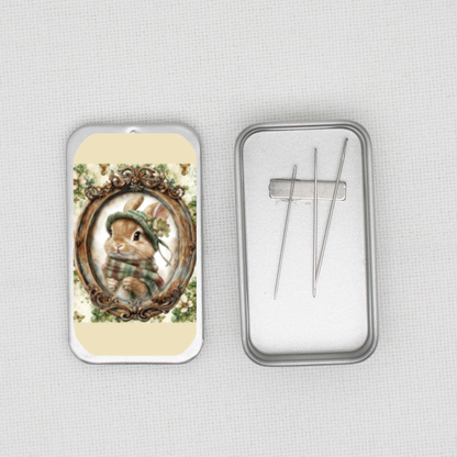 St. Patrick Bunny Needle Tin
