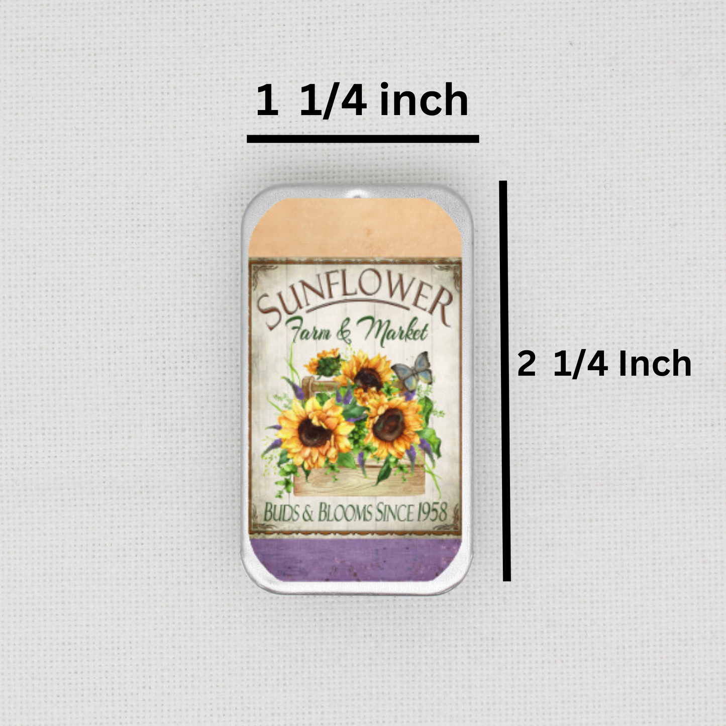 Sunflower Needle Tin
