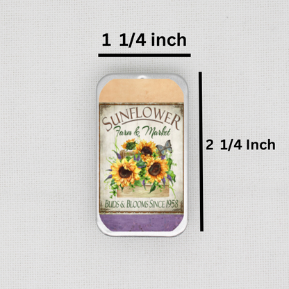 Sunflower Needle Tin