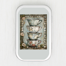 Teacups Small Storage Tin