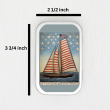 This Land Is Your Land Sailboat  Small Storage Tin
