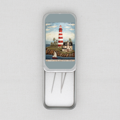 This Land Is Your Land Lighthouse Needle Tin