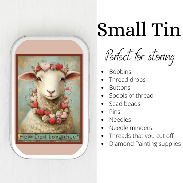 Valentine Sheep Small Storage Tin