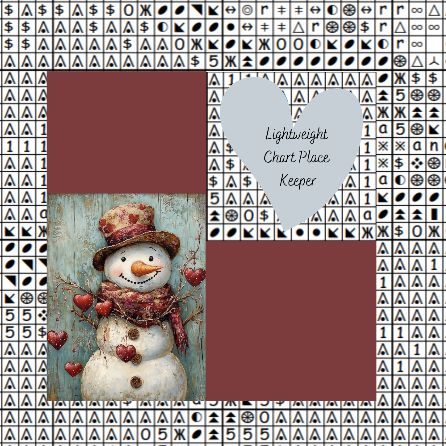 Valentine Snowman Chart Place Keeper
