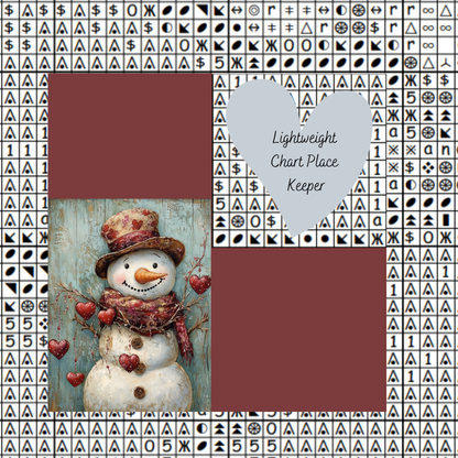 Valentine Snowman Chart Place Keeper