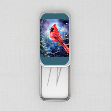 Winter Cardinal Needle Tin