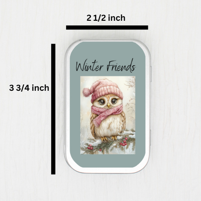 Winter Friends Small Storage Tin